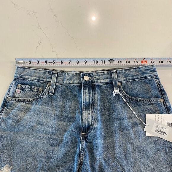 NWT AG-ED Denim Alexxis Short High Rise Wedgie Shorts size 33 - Picture 8 of 10